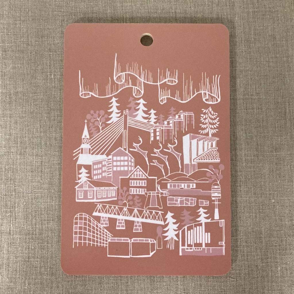 Rovaniemi-leikkuulauta roosa, Taito Lappi Rovaniemi