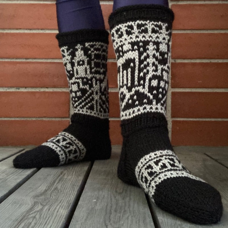 Rovaniemi -naisten villasukat - Taito Lappi - Taito Shop Rovaniemi