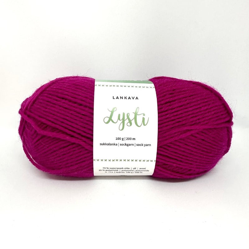 Lysti-sukkalanka 874 Vadelma - Taito Lappi - Taito Shop Rovaniemi