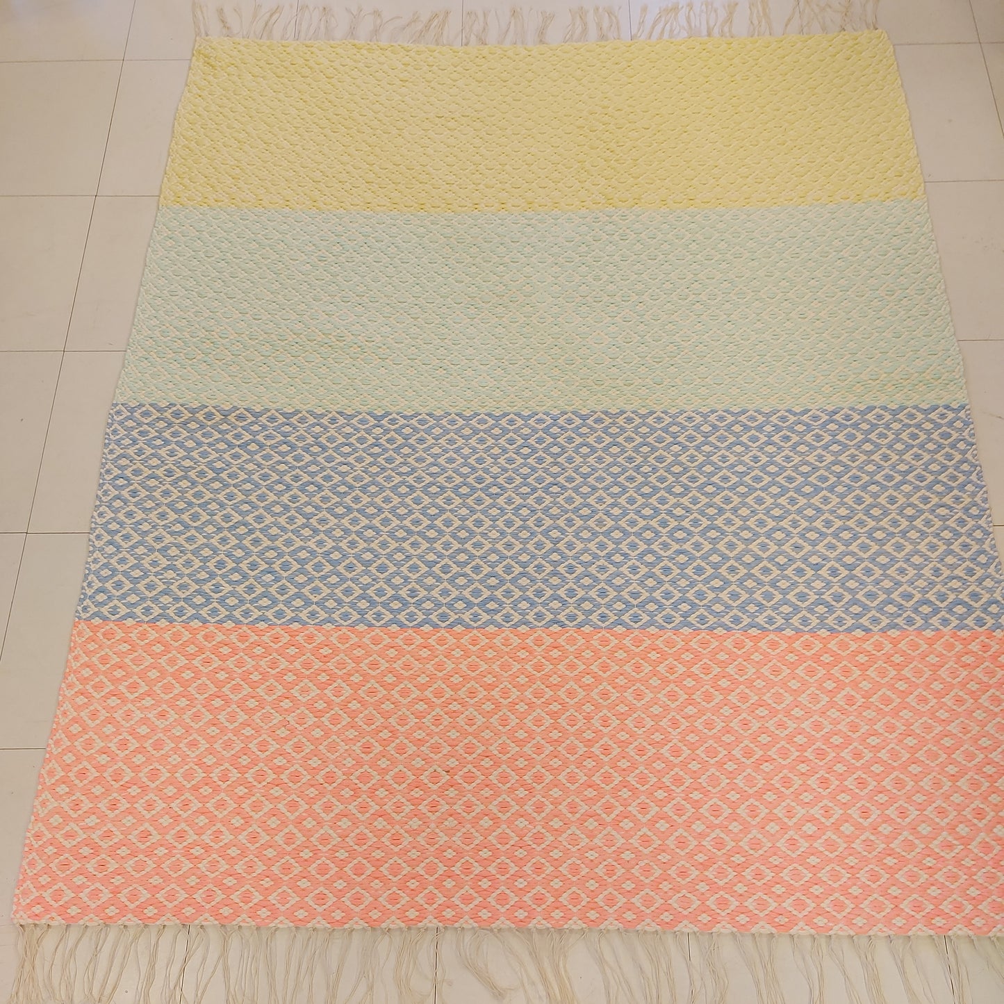 Trikoomatto ruusukas 125x142cm