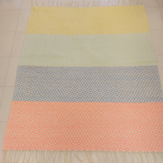 Trikoomatto ruusukas 125x142cm