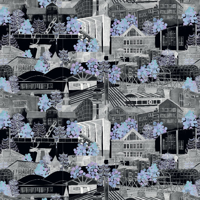 Rovaniemi -kangas, sininen - Karoliina Erkinjuntti - Taito Shop Rovaniemi - Taito Lappi