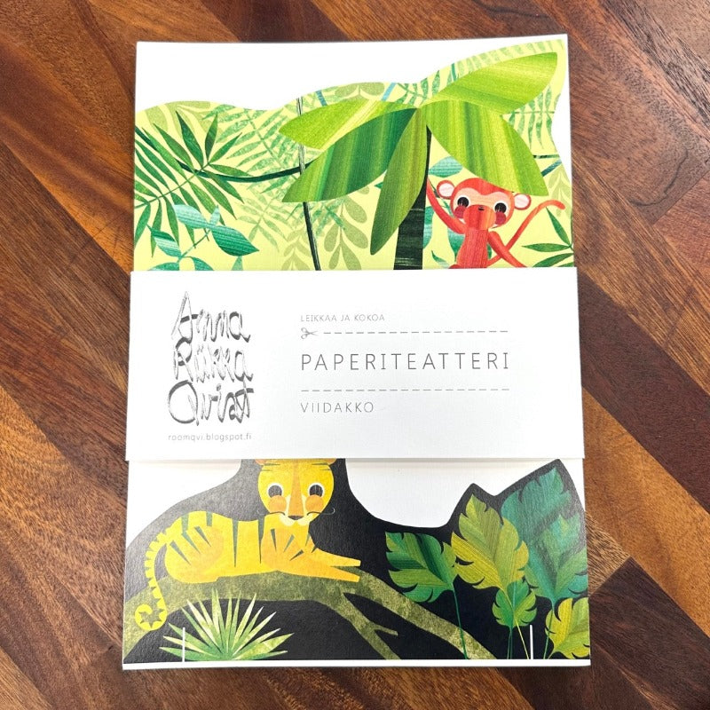 Paperiteatteri - leikkaa ja kokoa viidakko - Taito Lappi - Taito Shop Rovaniemi