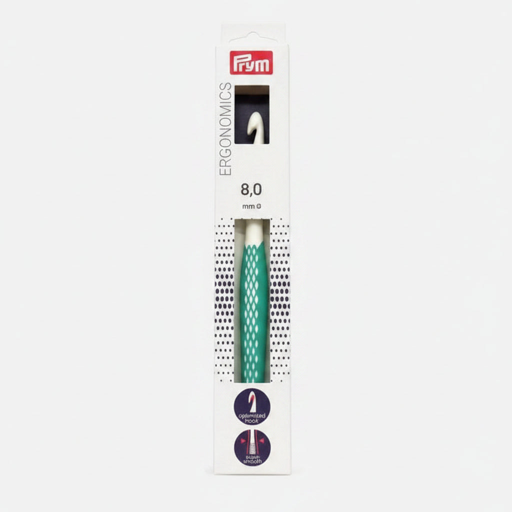 Prym ergonomics virkkuukoukku nro 8 myyntipakkauksessa, Taito Lappi Rovaniemi